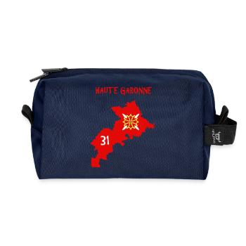 Haute Garonne - Recycled Toiletry Zip Bag - navy - Front