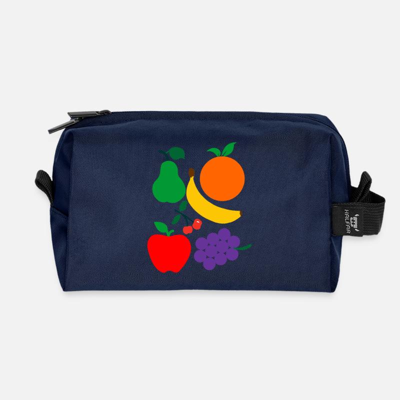 Fruit - Recycled Toiletry Zip Bag - navy