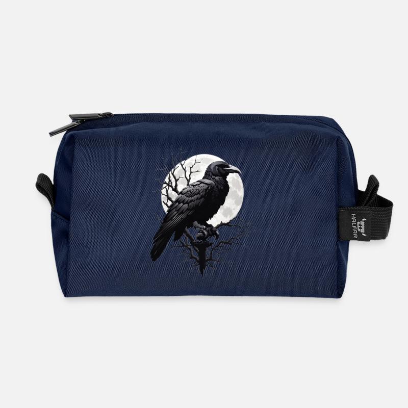 Schwarzer Rabe - Recycelte Kulturtasche - Navy