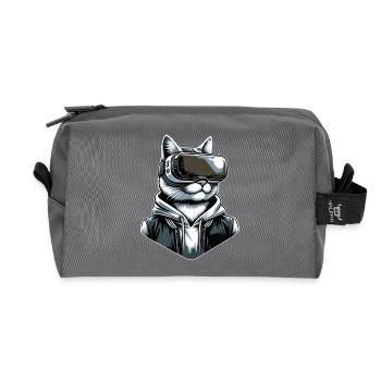 Katze VR-Brille Virtual Reality - Recycelte Kulturtasche - Anthrazit - Vorne