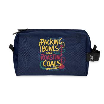 Perfect design for hookah fans - Recycled Toiletry Zip Bag - navy - Front