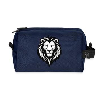 Chechen Leon - Recycled Toiletry Zip Bag - navy - Front