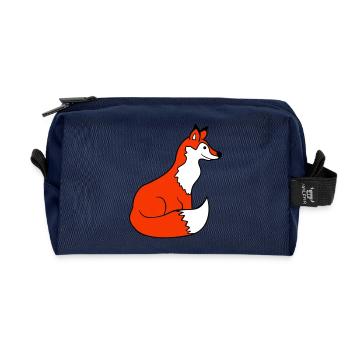 Fuchs Rotfuchs Wildes Tier Schlauer Wald Bewohner - Recycelte Kulturtasche - Navy - Vorne