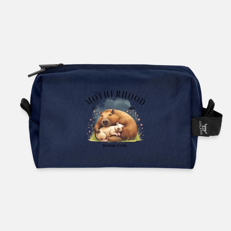 Motherhood – But Make It Chill - Recycelte Kulturtasche - Navy