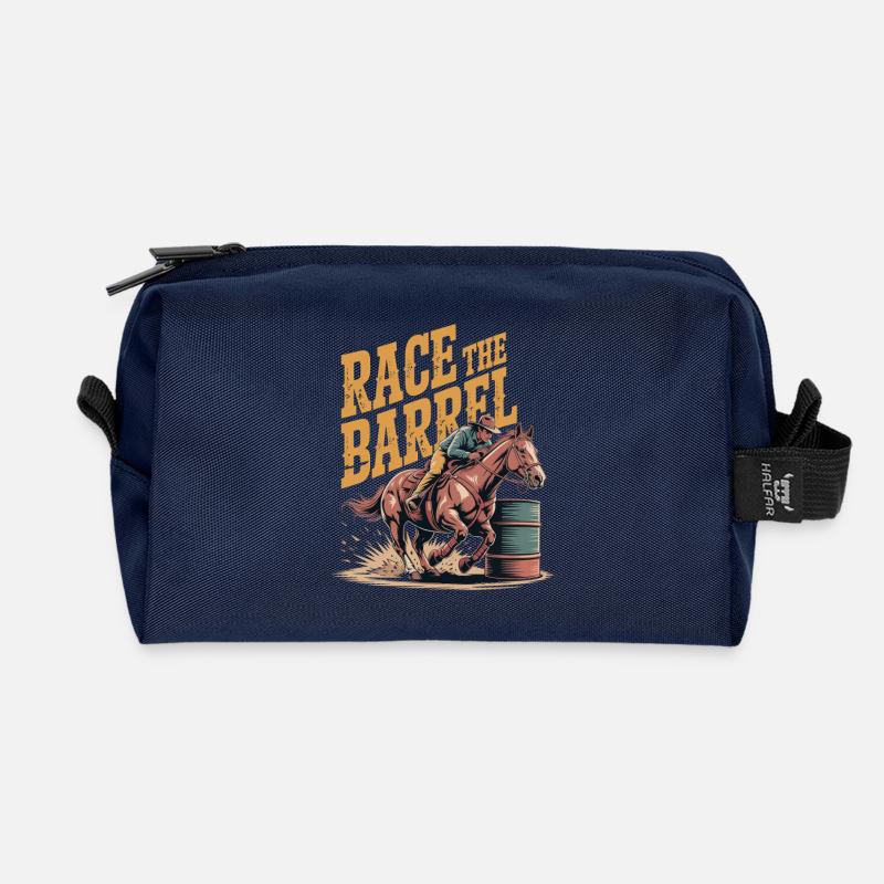 Rodeo Barrel Sprint - Recycelte Kulturtasche - Navy