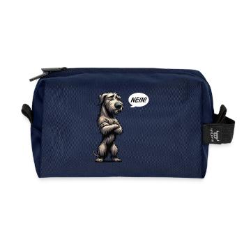 Nein Irischer Wolfshund Wolfshundbesitzer  - Recycelte Kulturtasche - Navy - Vorne