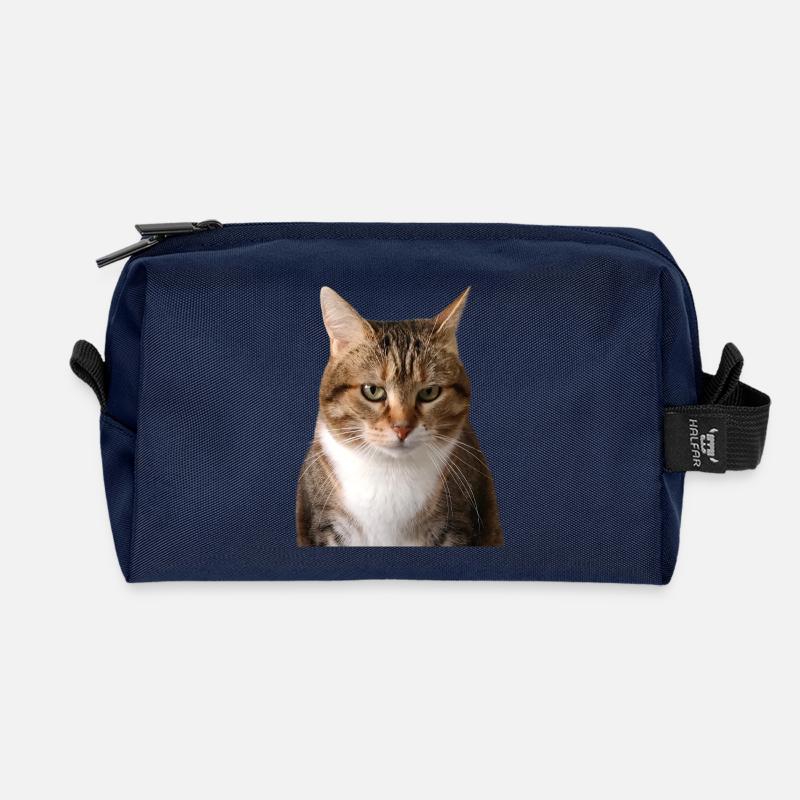 Missty-Porträt - Recycelte Kulturtasche - Navy