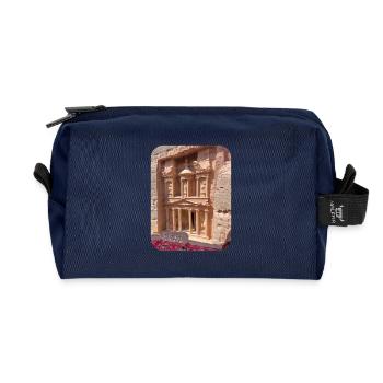 Petra Schatzhaus - Recycelte Kulturtasche - Navy - Vorne