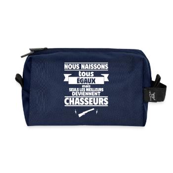 les meilleurs deviennent chasseurs - Trousse de toilette en tissu recyclé - marine - Devant