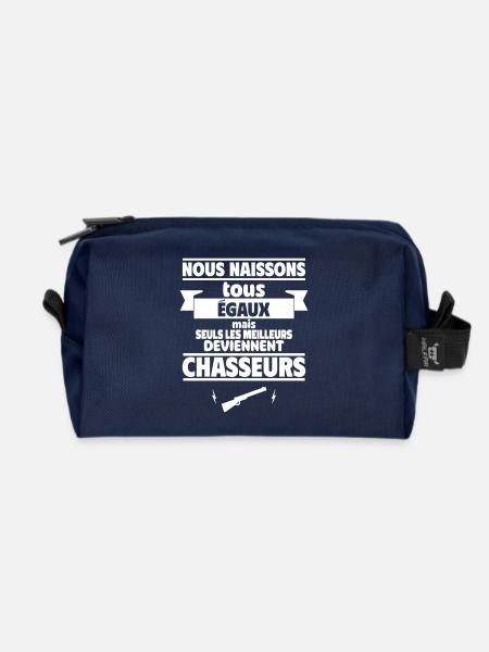 les meilleurs deviennent chasseurs - Trousse de toilette en tissu recyclé - marine