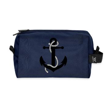 Anker mit Seil v2 - Recycelte Kulturtasche - Navy - Vorne