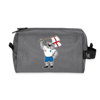 ENGLAND Britain Football Fußball Bulldogge Bulldog - Recycelte Kulturtasche - Anthrazit - Vorne