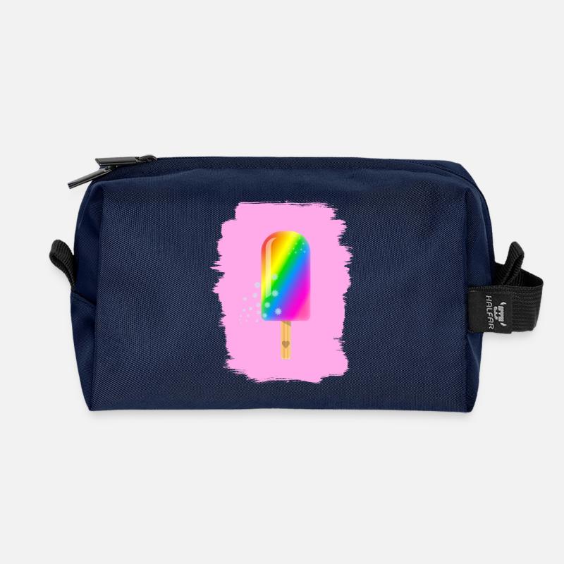 Unicorn Ice - Recycelte Kulturtasche - Navy