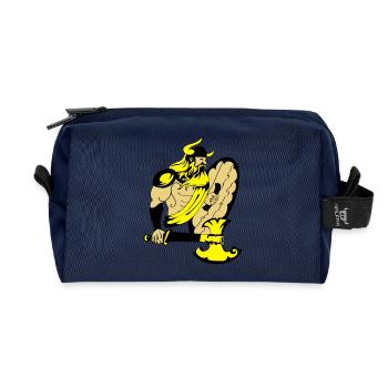 wikinger - Recycled Toiletry Zip Bag - navy - Front