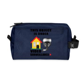 Object monitoring - Recycled Toiletry Zip Bag - navy - Front