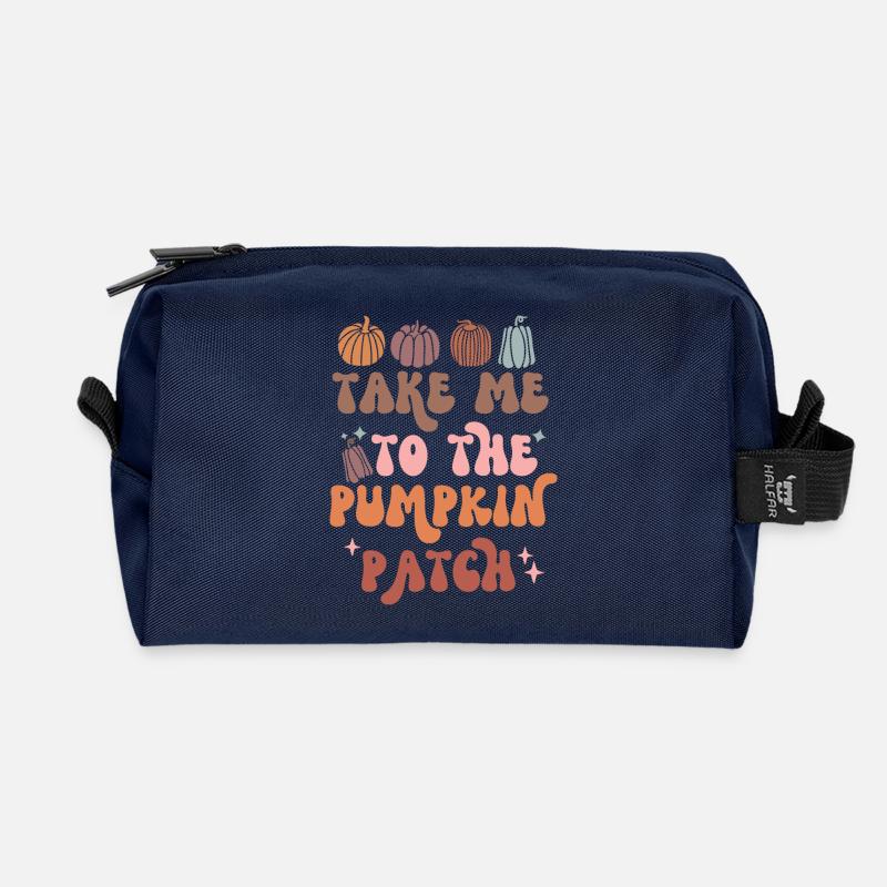 Bring Mich Zum Pumpkin Patch Fall Lover - Recycelte Kulturtasche - Navy