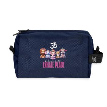 Escouade de méditation - Trousse de toilette en tissu recyclé - marine - Devant
