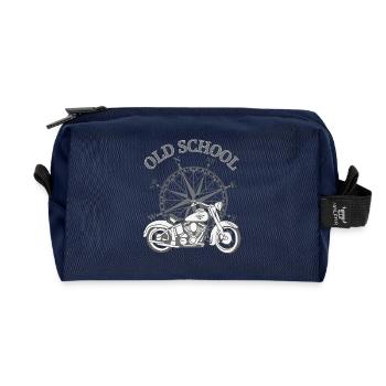 Vélo avec Old School - Trousse de toilette en tissu recyclé - marine - Devant