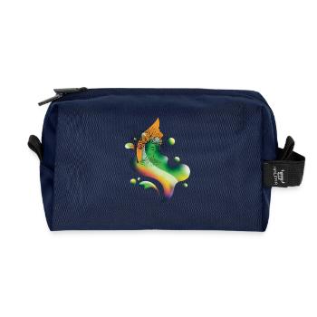 Tree Spirit Rainbow Bloom - Trousse de toilette en tissu recyclé - marine - Devant