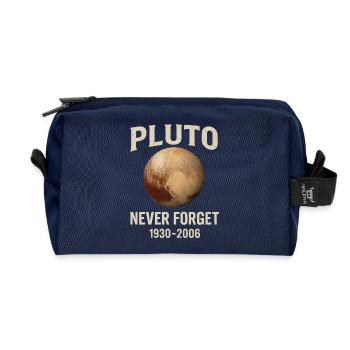 Pluto - Never Forget - Recycelte Kulturtasche - Navy - Vorne