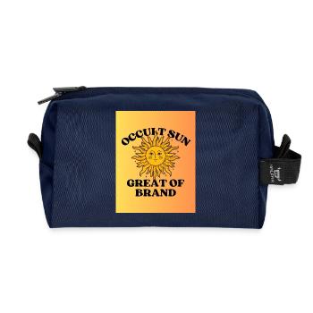 Hidden Sun Great Mark - Recycled Toiletry Zip Bag - navy - Front