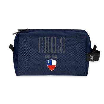 Ursprünglich aus Chile, geboren in Chile - Recycelte Kulturtasche - Navy - Vorne