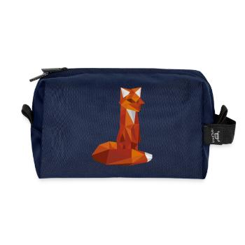 Fuchs - Recycelte Kulturtasche - Navy - Vorne