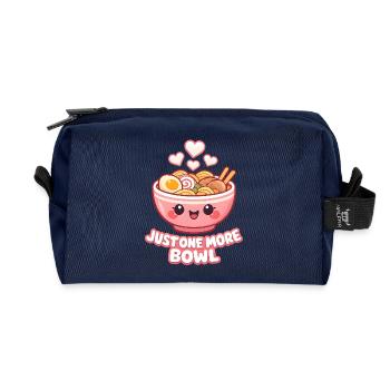 Bol de Ramen Kawaii - Trousse de toilette en tissu recyclé - marine - Devant