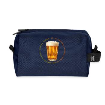 Lagoinha Glass et Belo Horizonte - Trousse de toilette en tissu recyclé - marine - Devant