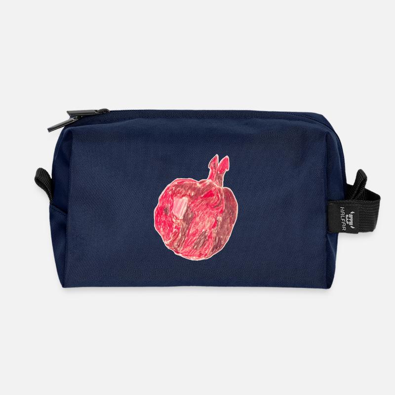 Granatapfel - Recycelte Kulturtasche - Navy