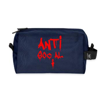 ANTISOZIAL! - Recycelte Kulturtasche - Navy - Vorne