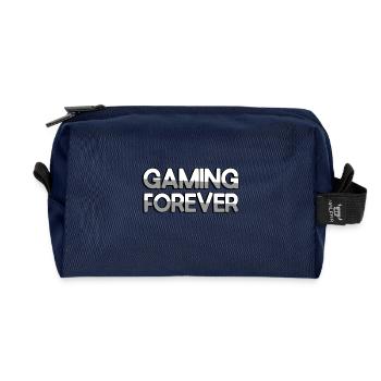 GAMING FOREVER - Gaming - Recycled Toiletry Zip Bag - navy - Front