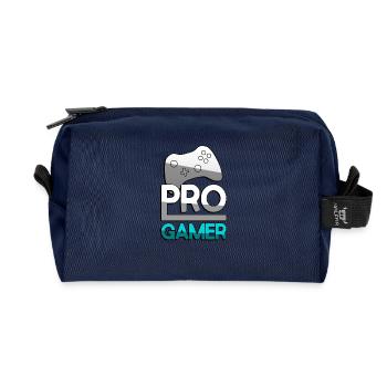 PRO GAMER (Türkis) + Controller - Gaming - Recycelte Kulturtasche - Navy - Vorne