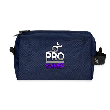 PRO GAMER (Lila) + DNA - Gaming - Recycelte Kulturtasche - Navy - Vorne