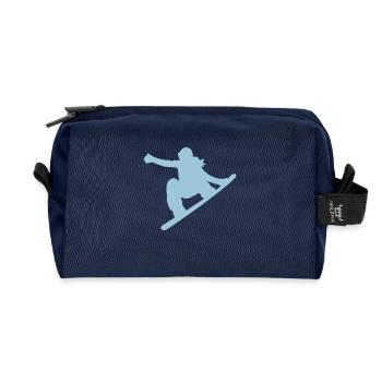 Snowboard - Trousse de toilette en tissu recyclé - marine - Devant