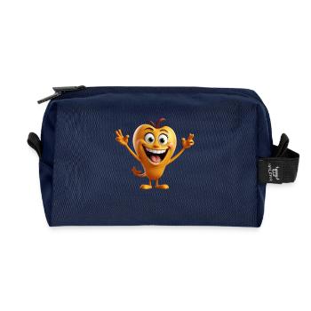 Funny cartoon - Recycelte Kulturtasche - Navy - Vorne