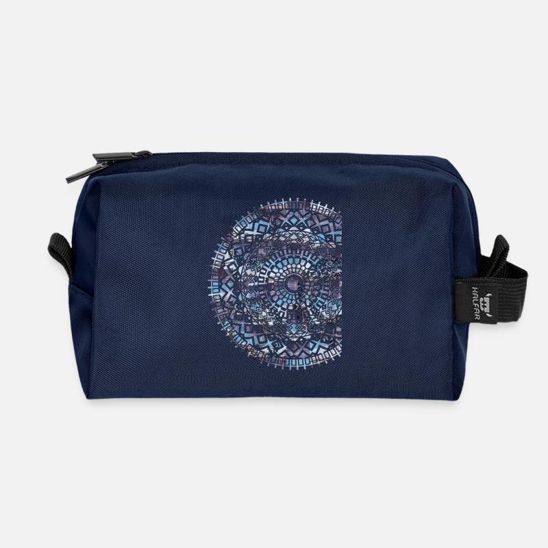 sky - Recycelte Kulturtasche - Navy