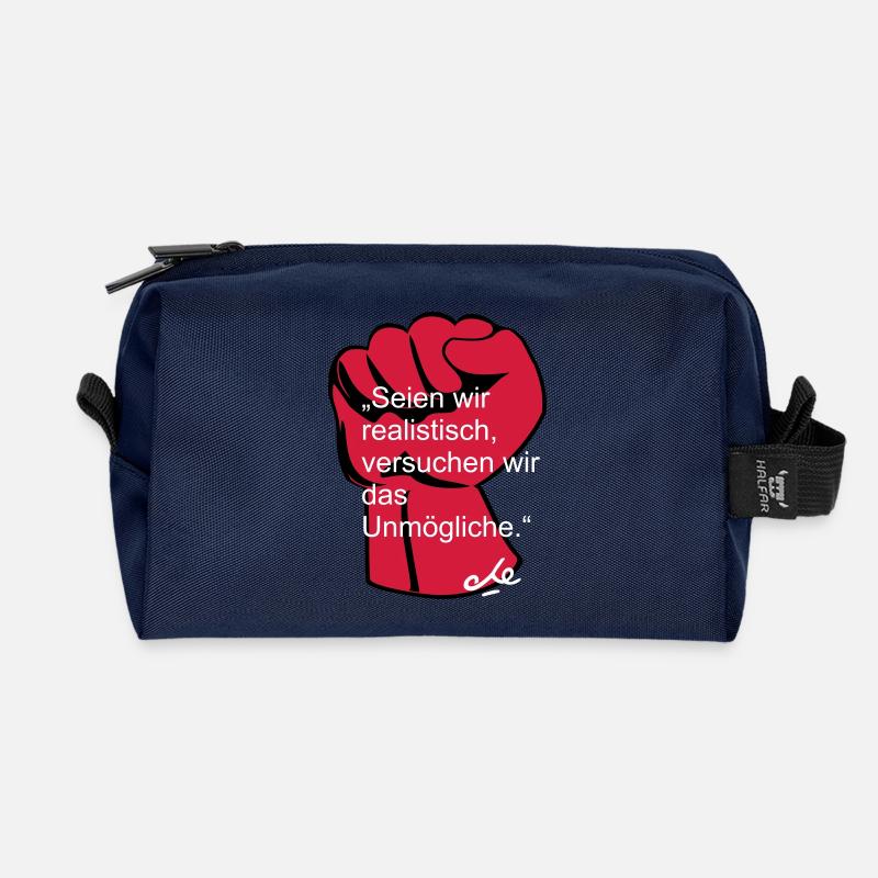 "Seien wir realistisch, Che Ernesto Guevara - Recycelte Kulturtasche - Navy