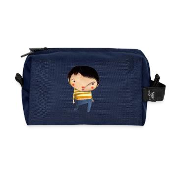 BLAS YELLOW - Recycelte Kulturtasche - Navy - Vorne