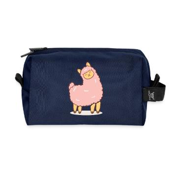 Pink sheep - Recycled Toiletry Zip Bag - navy - Front