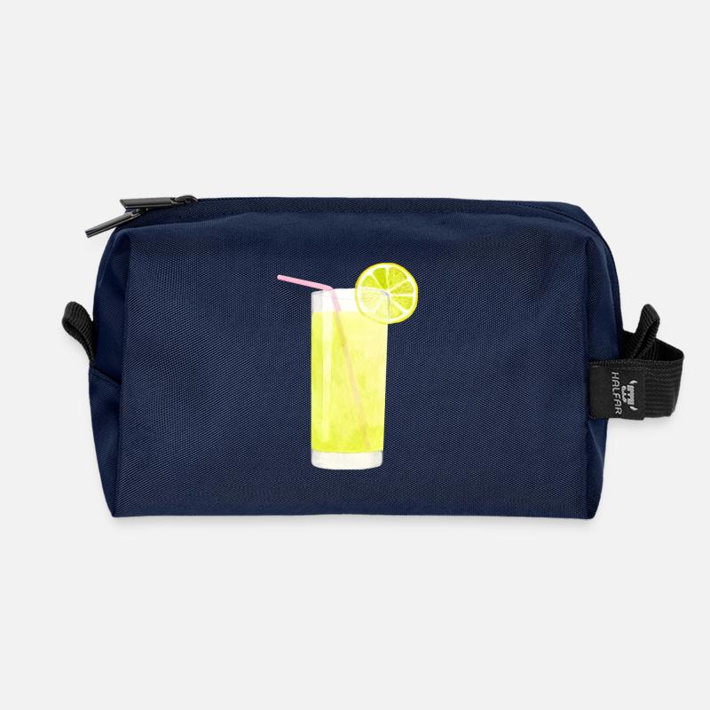 Limonade - Recycelte Kulturtasche - Navy