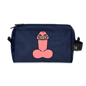 cheeky_penis - Recycelte Kulturtasche - Navy - Vorne