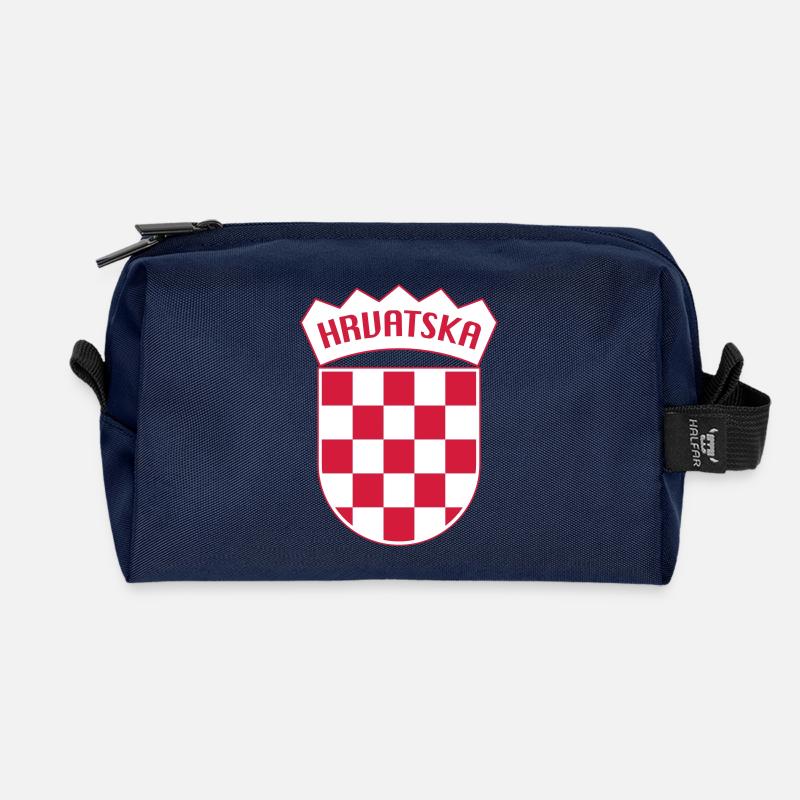 Hrvatska - Recycled Toiletry Zip Bag - navy