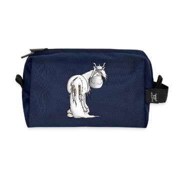 Viking Islandais Cheval - Chevaux - Trousse de toilette en tissu recyclé - marine - Devant