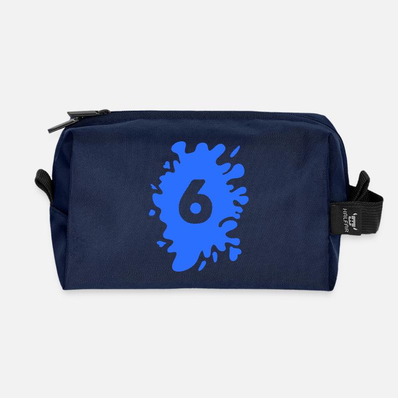 Klecks 6 - Recycelte Kulturtasche - Navy
