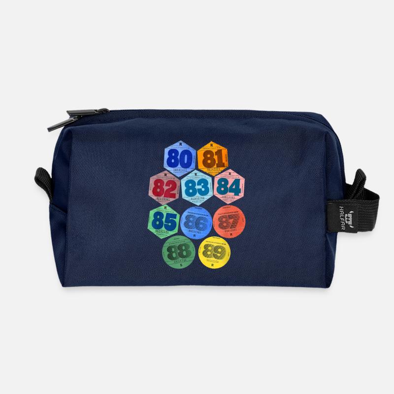 Zurück zu den 80er - 80er Jahren Autoaufkleber - Recycelte Kulturtasche - Navy