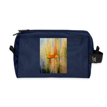Composition de conformation de la chaise Cyclohexane - Trousse de toilette en tissu recyclé - marine - Devant