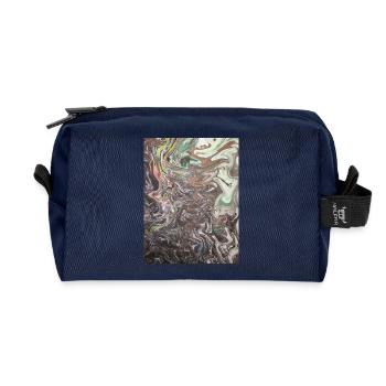 Karudako - Recycled Toiletry Zip Bag - navy - Front