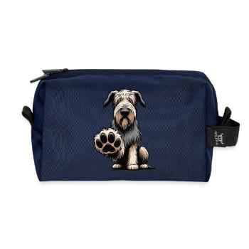 Irischer Wolfshund Wolfshundbesitzer Wolfshundfan - Recycelte Kulturtasche - Navy - Vorne
