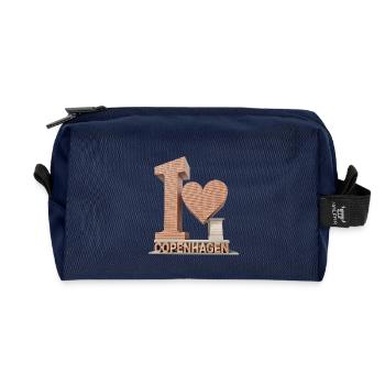 I Love Copenhagen – Architectural City Design - Recycelte Kulturtasche - Navy - Vorne